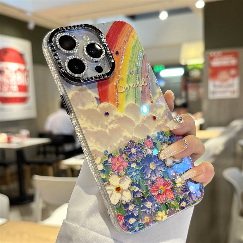 Étui Rainbow pour iPhone ( Avec film de protection pour lentilles )