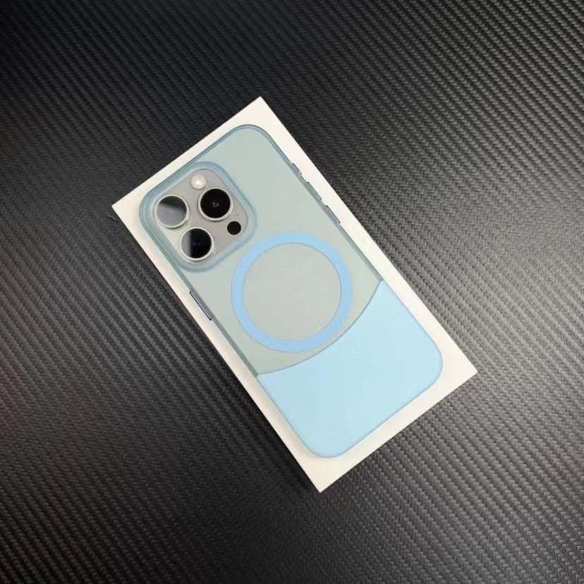 Coque iPhone avec revêtement sablé de couleur contrastante