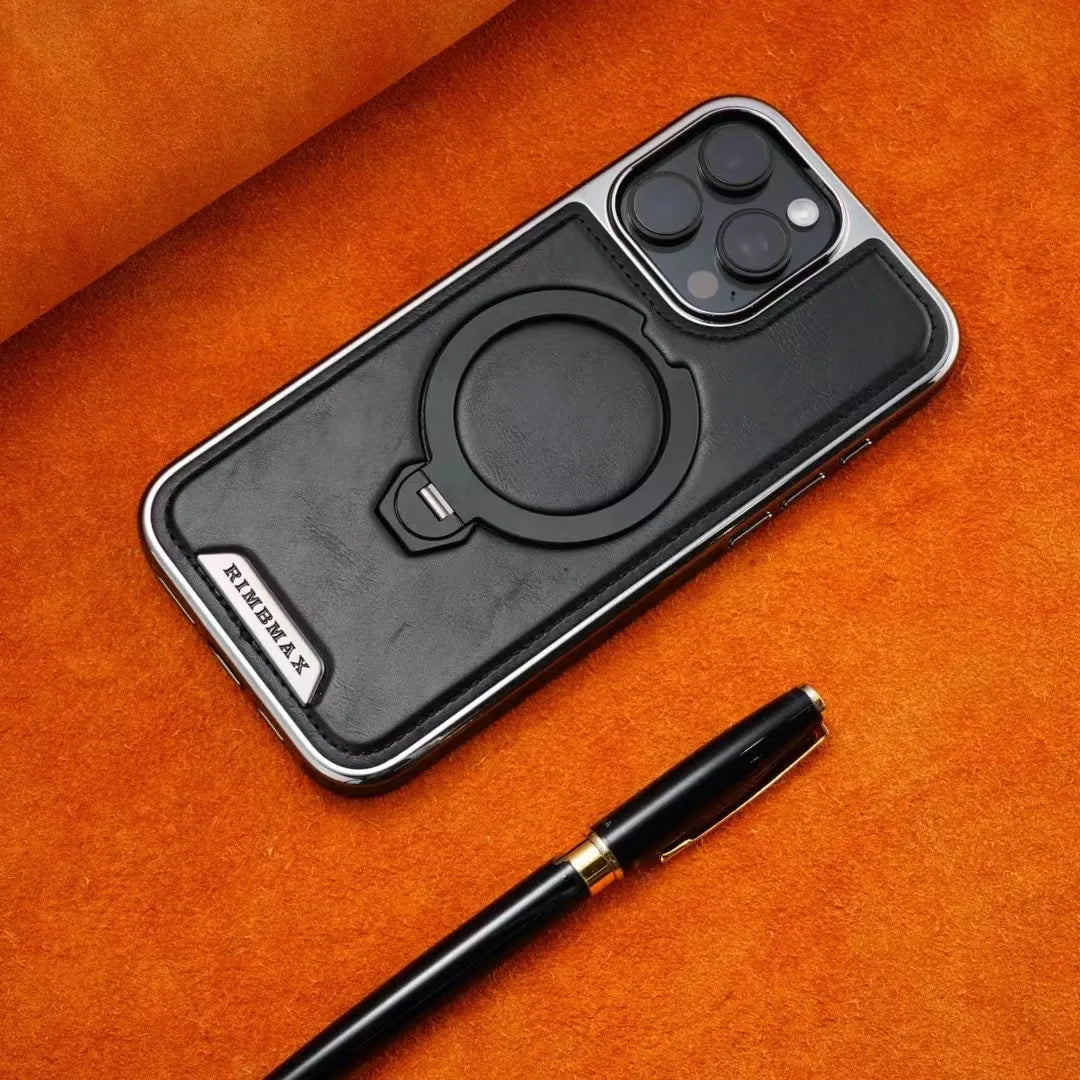 Cuir Luxueux Avec Support Magnétique Coque pour iPhone