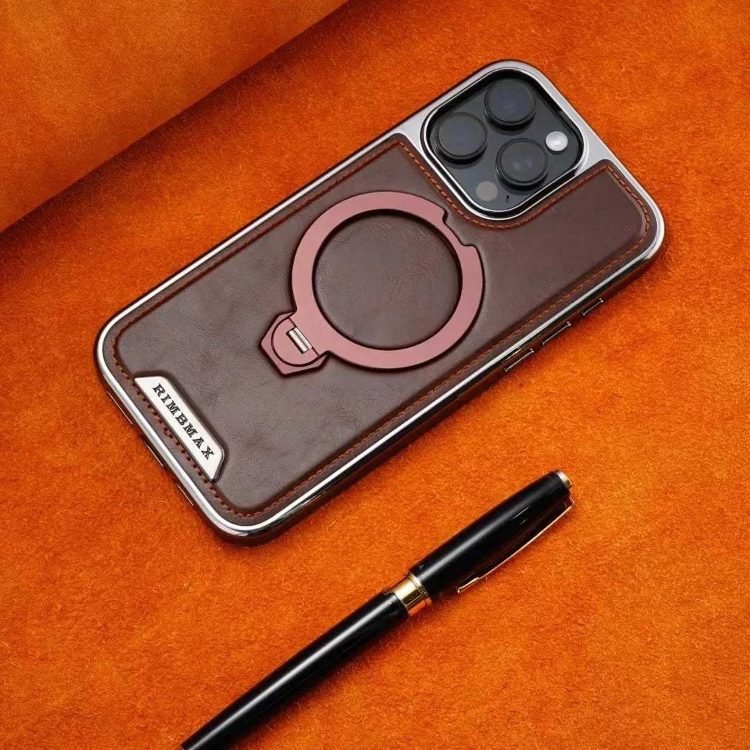 Cuir Luxueux Avec Support Magnétique Coque pour iPhone