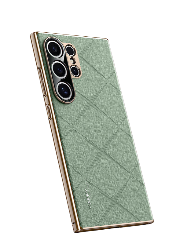 Étui En Cuir Et Maille Respirante Pour Samsung Série S