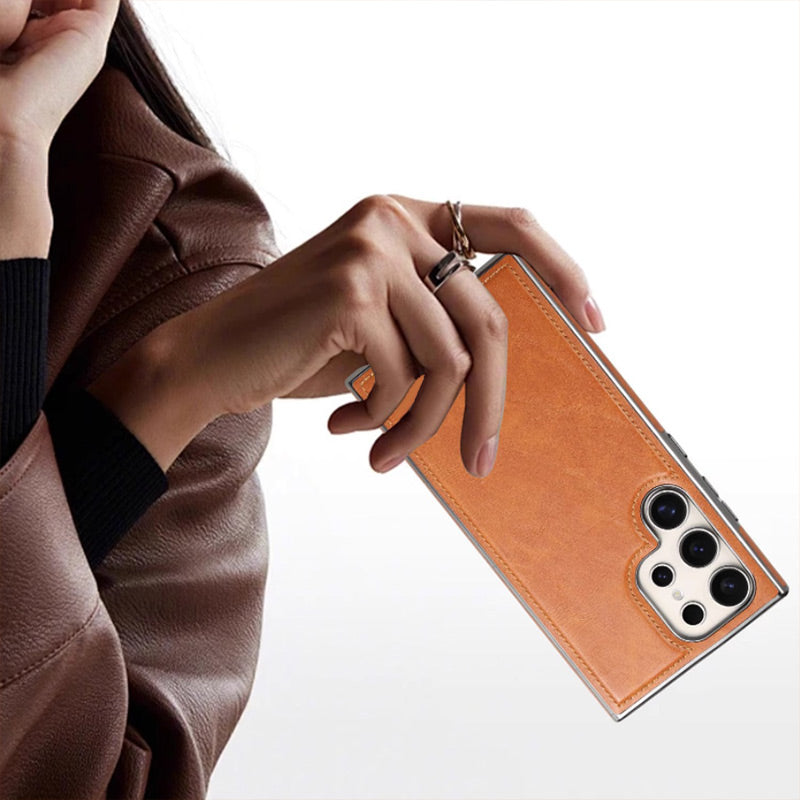 🔥Etui magnétique anti-chute en simili-cuir de luxe pour Samsung