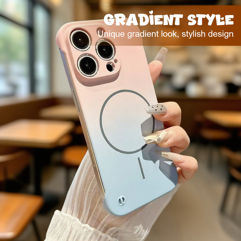 Étui pour téléphone semi-enveloppé à gradient magnétique