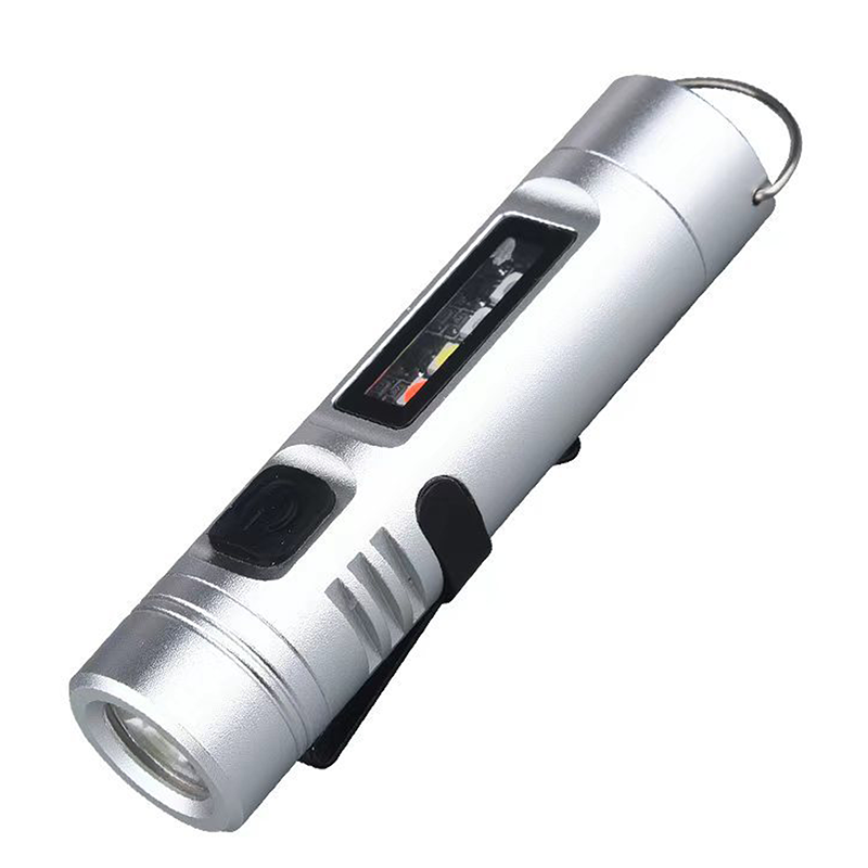 Mini lampe torche multifonctionnelle en alliage d'aluminium