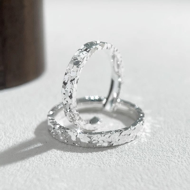 🌟Alliance exclusive en argent scintillant - ajustable🌟
