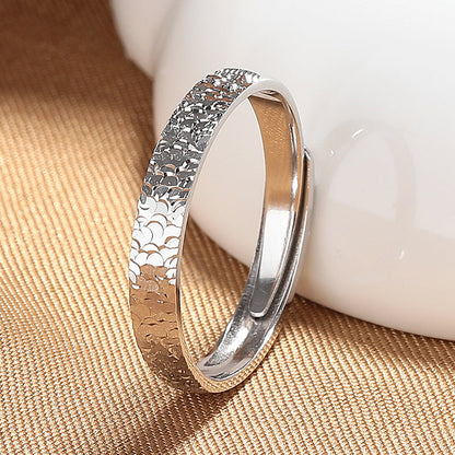 🌟Alliance exclusive en argent scintillant - ajustable🌟