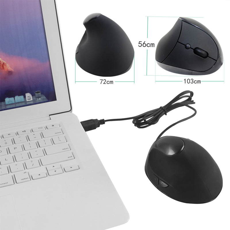 Souris Verticale Ergonomique avec 3 Modes DPI et 6 Boutons