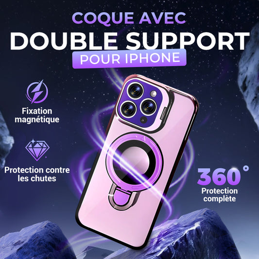 🔥Étui double support pour iPhone😎 | Pratique et Stylish 🚨L'offre se termine bientôt