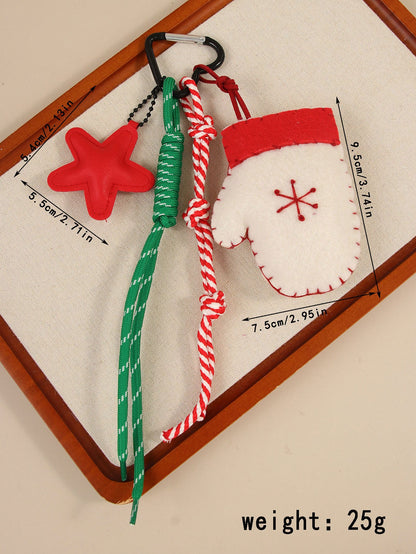 Pendentifs bonnets de Noël tricotés à la main pour clés et sacs❤️🎅