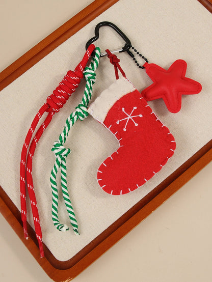 Pendentifs bonnets de Noël tricotés à la main pour clés et sacs❤️🎅