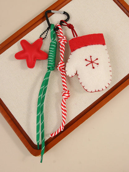 Pendentifs bonnets de Noël tricotés à la main pour clés et sacs❤️🎅