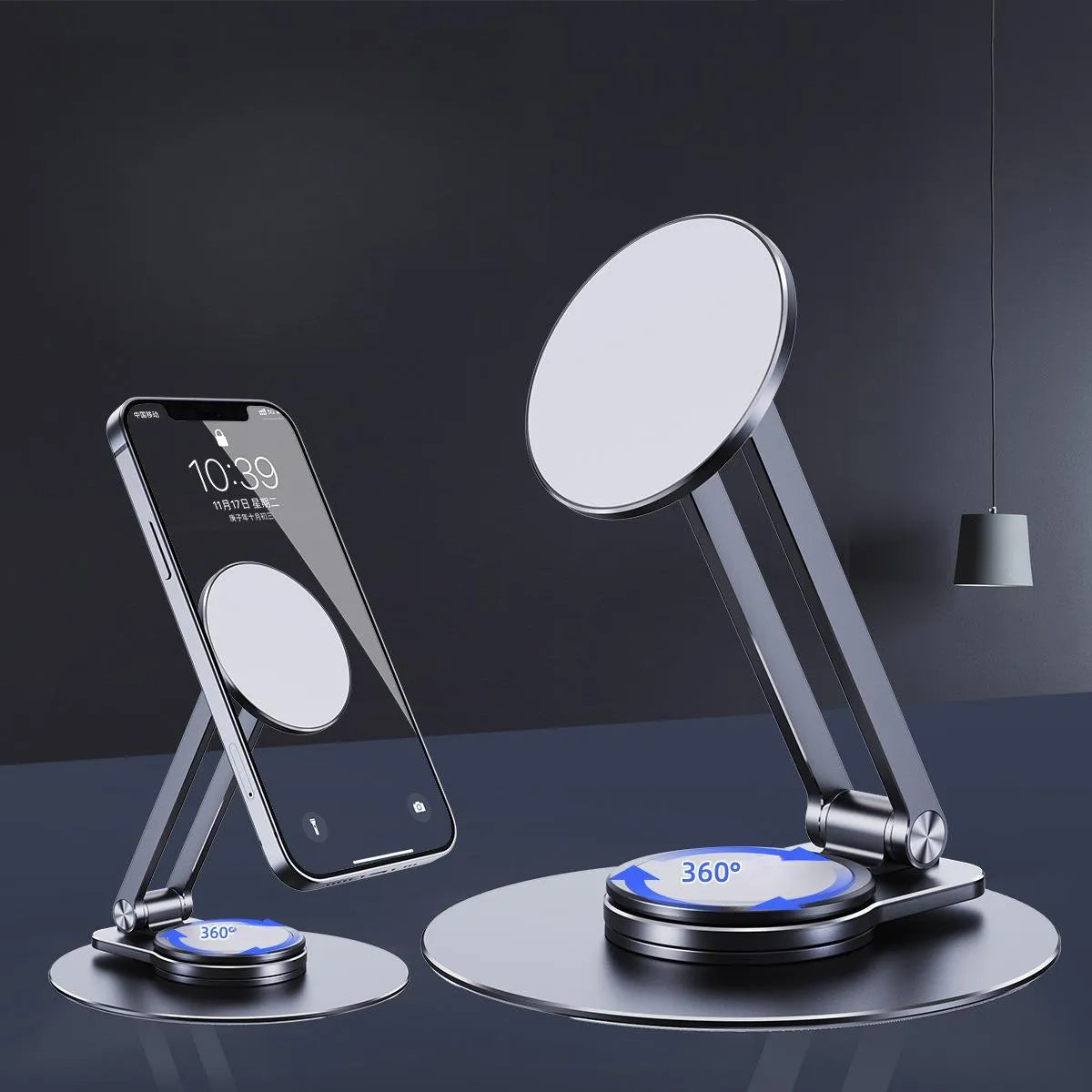 Support magnétique pour téléphone portable en alliage d'aluminium