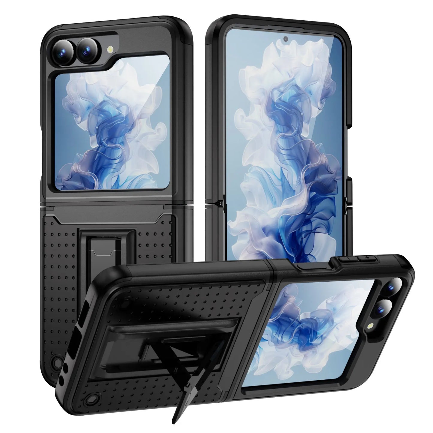Protection antichute adaptée à un usage militaire avec support Housse pour Samsung série Flip