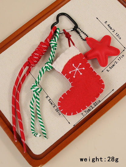 Pendentifs bonnets de Noël tricotés à la main pour clés et sacs❤️🎅