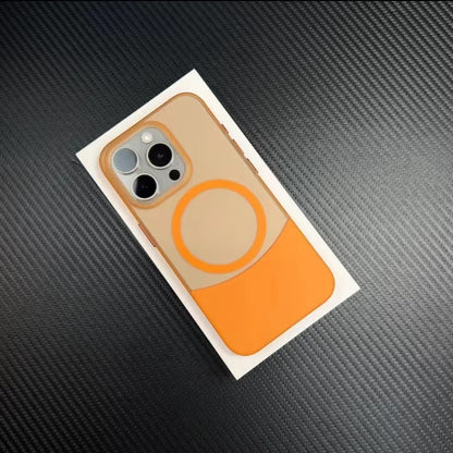 Coque iPhone avec revêtement sablé de couleur contrastante
