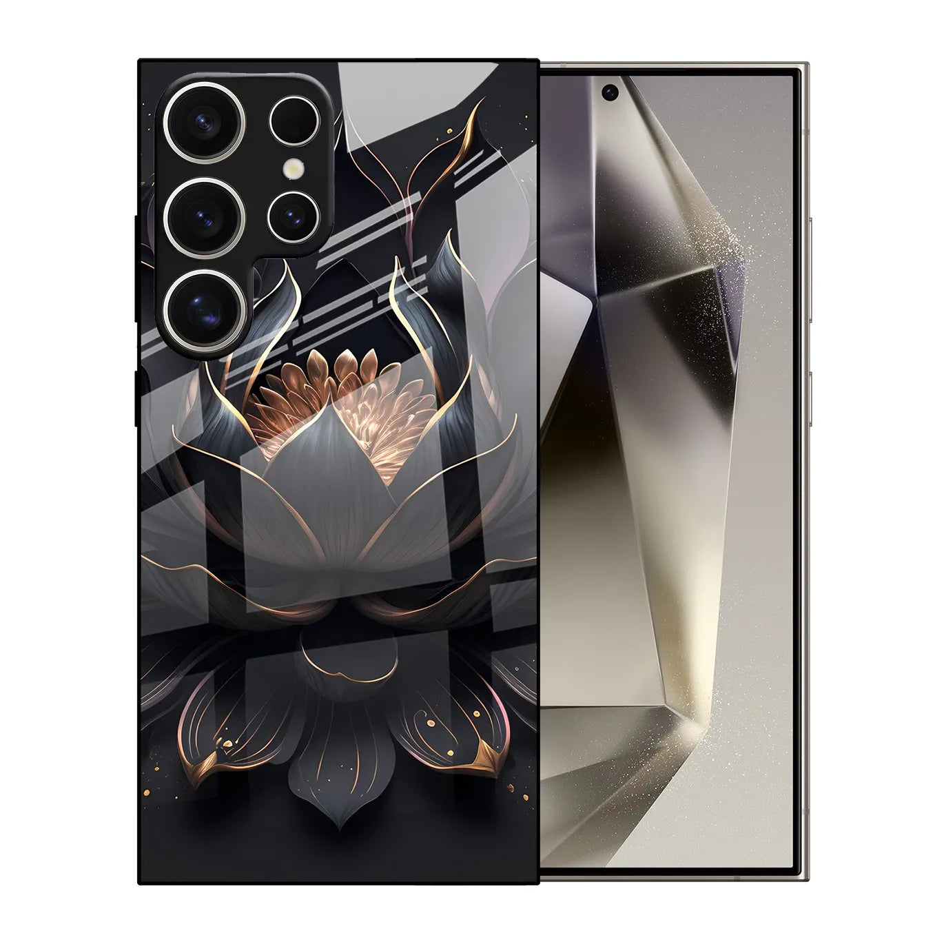 Lotus Noir Coque pour la série Galaxy S
