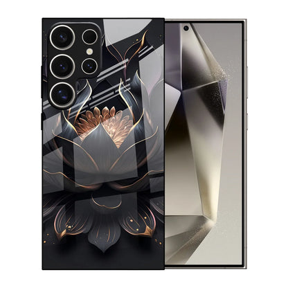Lotus Noir Coque pour la série Galaxy S