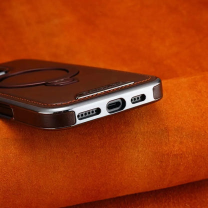 Cuir Luxueux Avec Support Magnétique Coque  pour iPhone