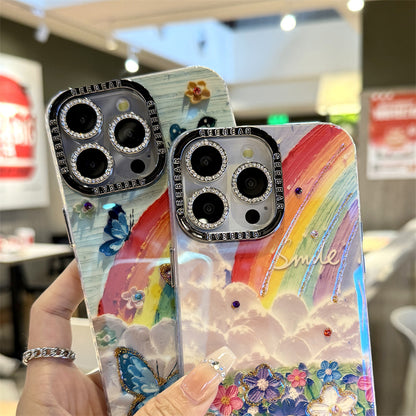 Étui Rainbow pour iPhone ( Avec film de protection pour lentilles )
