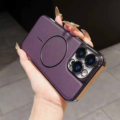 Cuir Texture De la Peau Magnétique Coque  pour iPhone