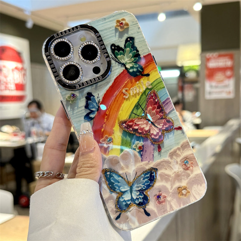 Étui Rainbow pour iPhone ( Avec film de protection pour lentilles )