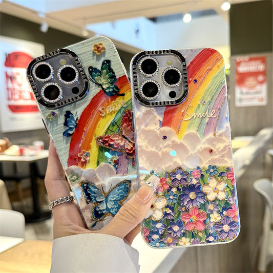 Étui Rainbow pour iPhone ( Avec film de protection pour lentilles )