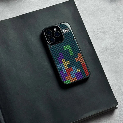 Tetris pixélisé Verre Coque  pour iPhone
