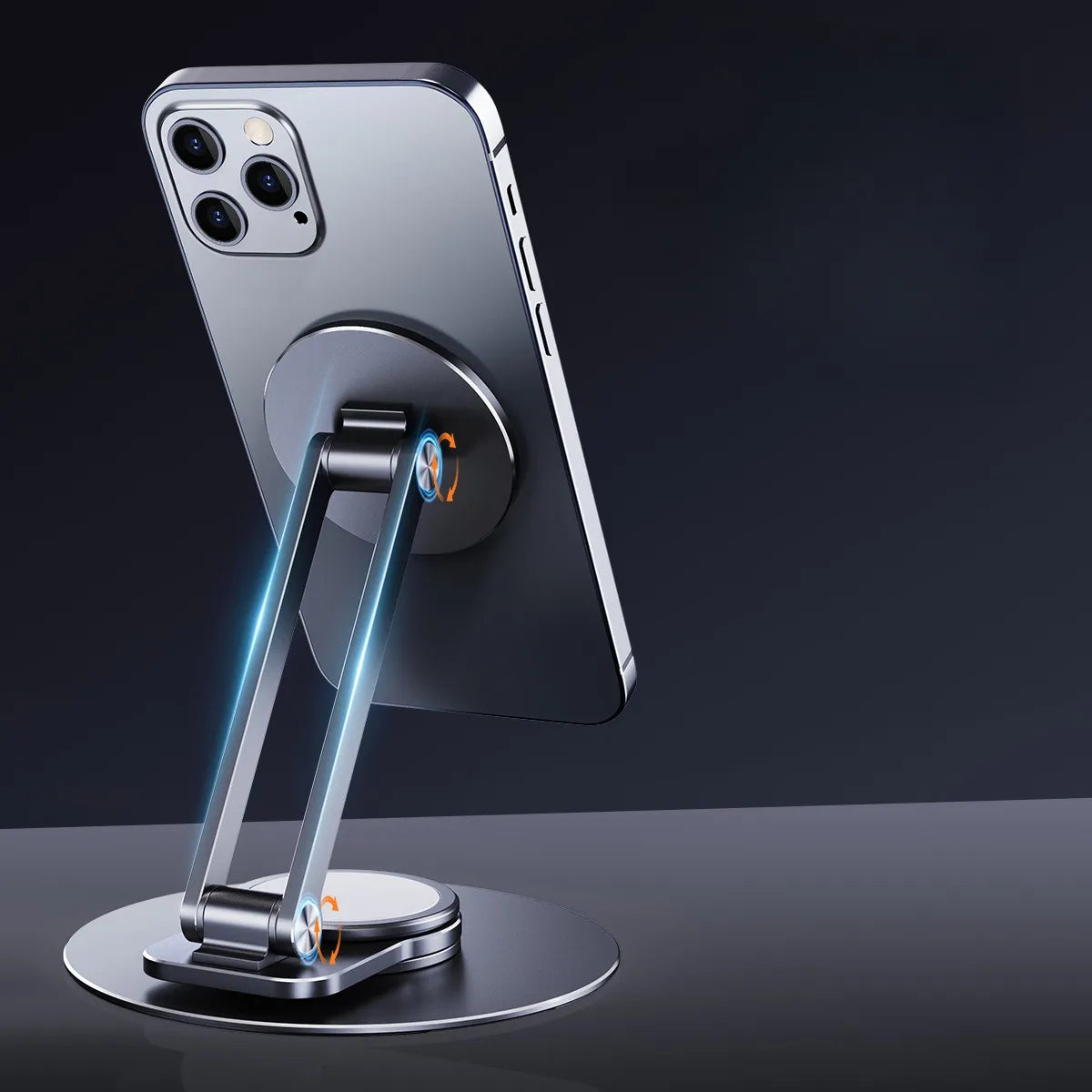 Support magnétique pour téléphone portable en alliage d'aluminium