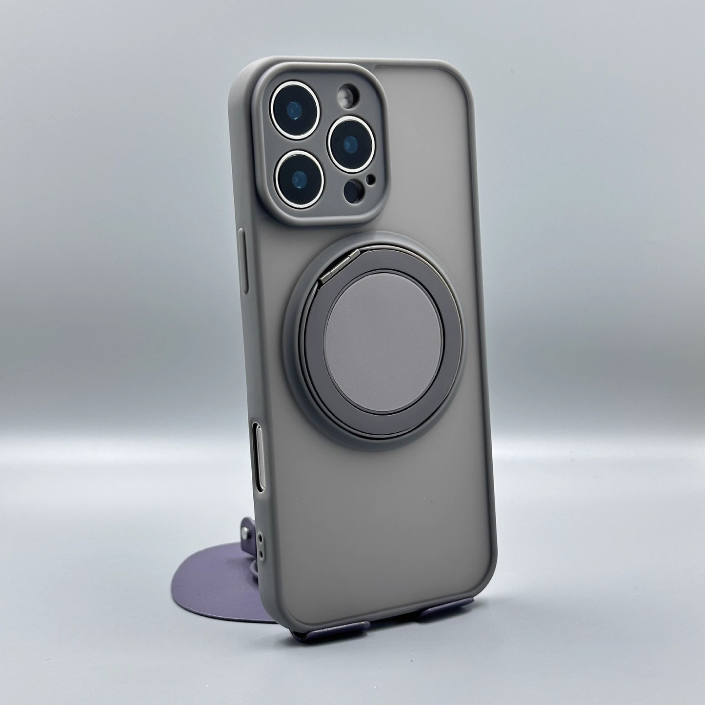 Étui pour téléphone avec anneau magnétique pour iPhone
