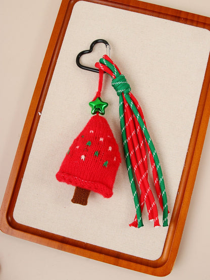 Pendentifs bonnets de Noël tricotés à la main pour clés et sacs❤️🎅