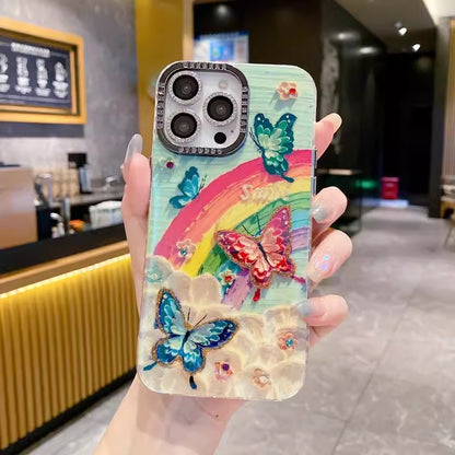 Étui Rainbow pour iPhone ( Avec film de protection pour lentilles )
