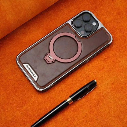 Cuir Luxueux Avec Support Magnétique Coque  pour iPhone
