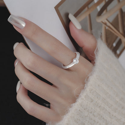 ✨Bague diamant avec monture pivotante – dos ouvert✨