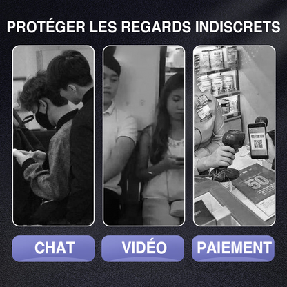 Coque magnétique intégrale avec protection d’écran anti-espion pour Samsung