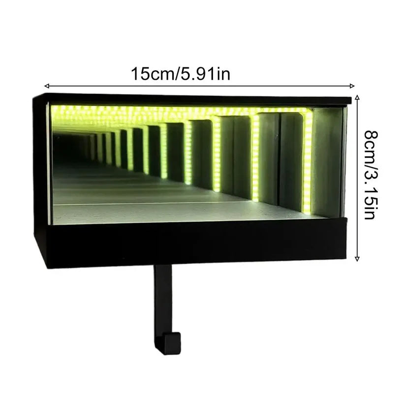 Support mural pour clés de voiture imprimé en 3D avec crochet – Porte-clés garage infini amusant, rangement mural et organiseur de clés