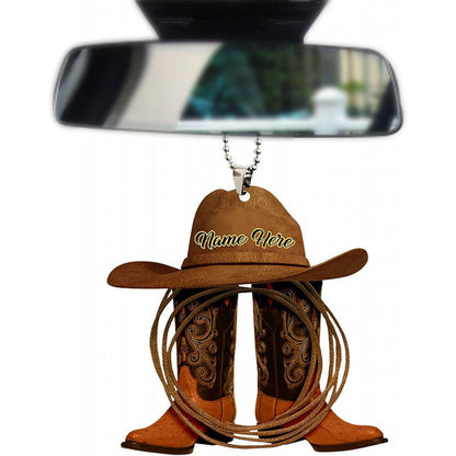 🤠✨ The Western Boot Car Charm - Ride into the Sunset with Style! ✨🤠