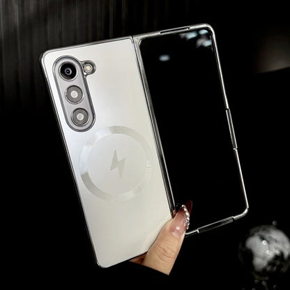Coque magnétique givrée galvanisée pour Samsung Fold Series