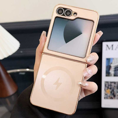 Coque magnétique givrée électrodéposée pour la série Samsung Flip