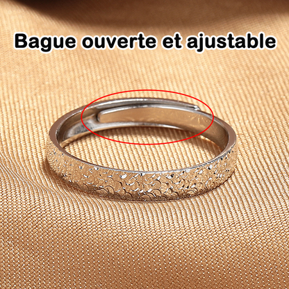 🌟Alliance exclusive en argent scintillant - ajustable🌟