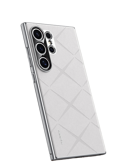 Étui En Cuir Et Maille Respirante Pour Samsung Série S