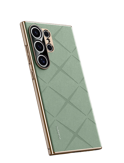 Étui En Cuir Et Maille Respirante Pour Samsung Série S