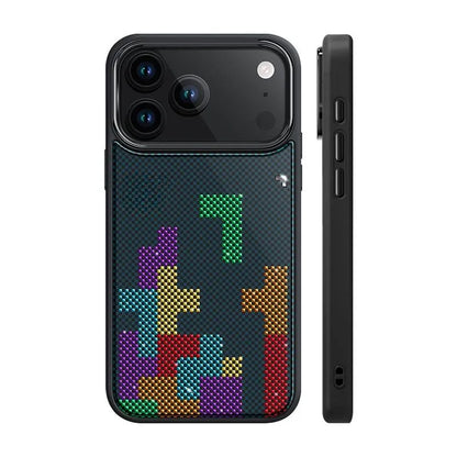 Tetris pixélisé Verre Coque  pour iPhone