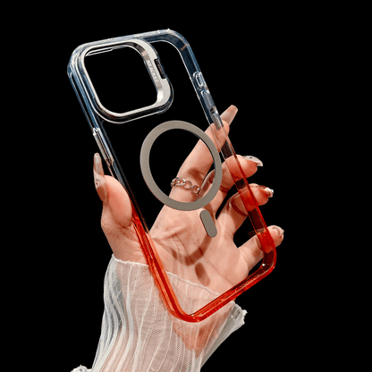 Protecteur d'écran avec cadre métallique et coque de téléphone minimaliste transparente pour iPhone