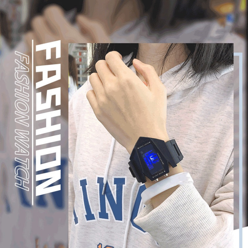 (💥 Grande réduction de 50%)⌚ Creative lumineux avion forme LED montres 🔥