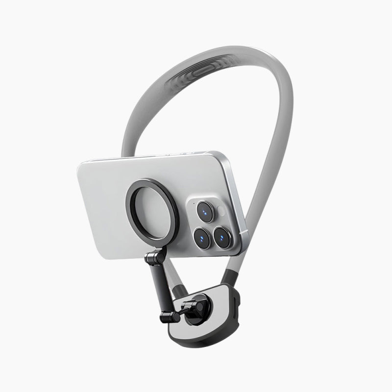 Support pour téléphone magnétique en silicone en forme de U pour le cou - Offre à durée limitée : 🔥20 % de réduction 🔥+ 🚀 livraison gratuite 🚀