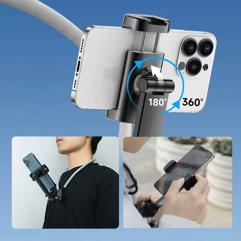 Support pour téléphone magnétique en silicone en forme de U pour le cou - Offre à durée limitée : 🔥20 % de réduction 🔥+ 🚀 livraison gratuite 🚀