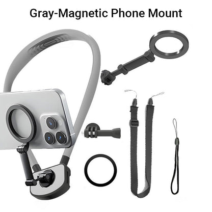 Support pour téléphone magnétique en silicone en forme de U pour le cou - Offre à durée limitée : 🔥20 % de réduction 🔥+ 🚀 livraison gratuite 🚀