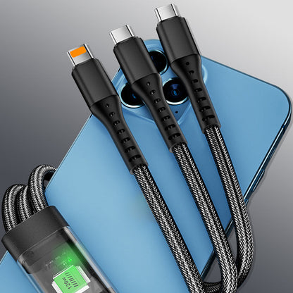 Câble de Charge Rapide 3-en-1 120W