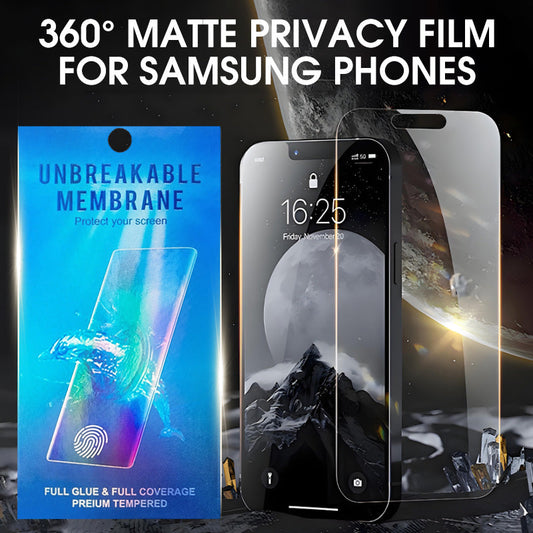 Film de confidentialité mat à 360° pour téléphones Samsung