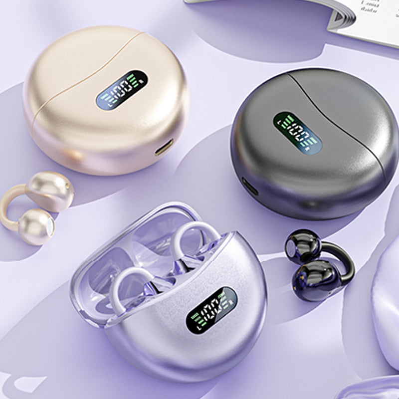 Écouteurs Bluetooth à clipser pour oreille ouverte avec traduction IA